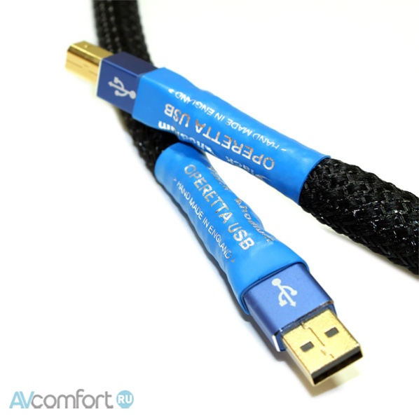 BLACK RHODIUM Operetta USB A-B 1,5 м