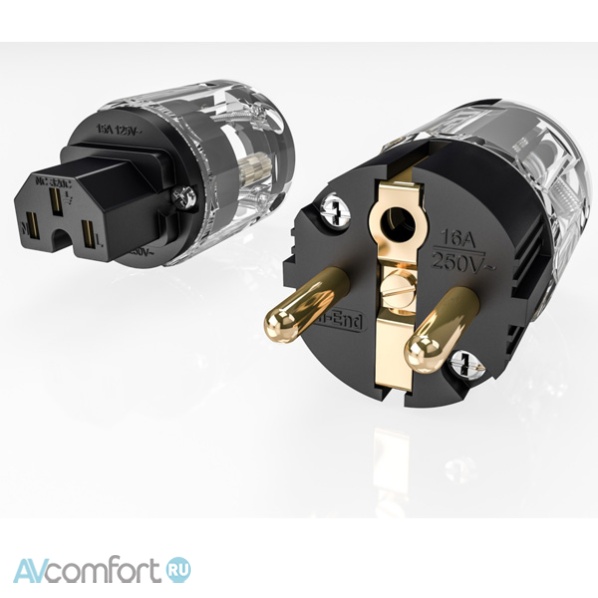 Ricable Custom Power USP Hi-Fi Schuko + IEC Power Connector Kit