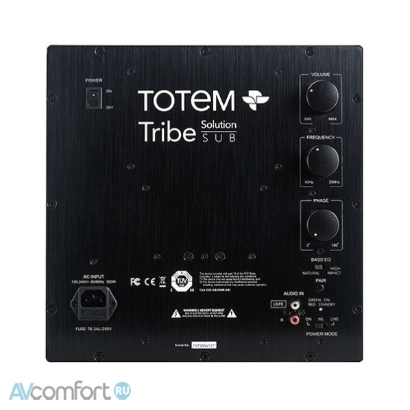 Totem Acoustic Tribe Solution Sub White Satin