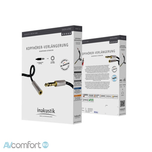 Inakustik Excellence Extension Audio, 6.3 mm jack-jack, 3,0 m