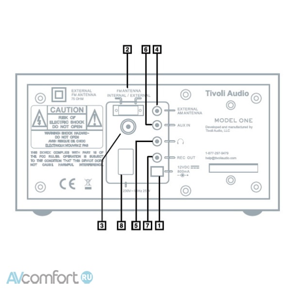 Tivoli Audio Model One Silver Cherry