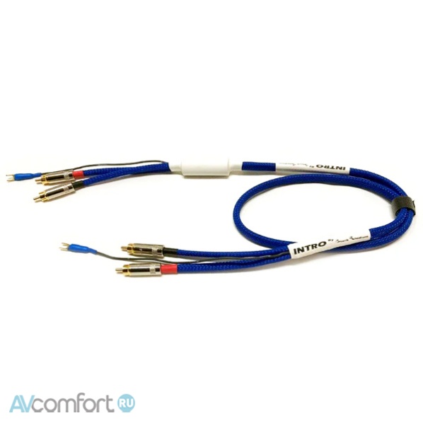 AVComfort, Black Rhodium Intro Tone Arm RCA-RCA Black 1,2 м