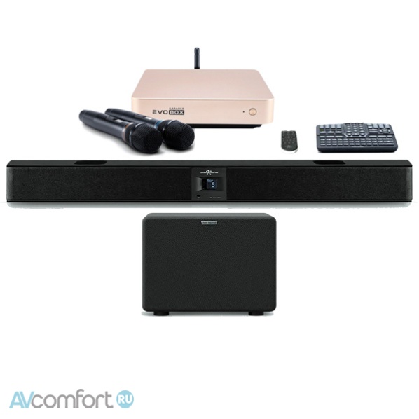 AVComfort, Evolution Evobox Classic с микрофонами и саундбаром Gold