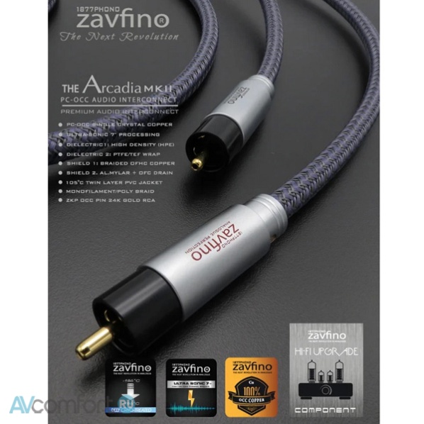 Zavfino Arcadia MkII RCA 1,0 m Zavfino Arcadia MkII RCA 1,0 m