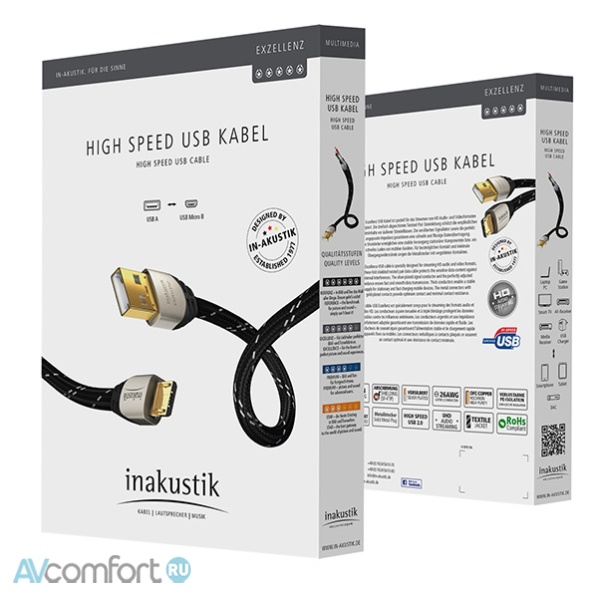 Inakustik Excellence High Speed Micro USB 2.0 0,5 m