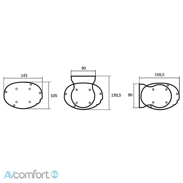 Kauber Blue Label Tensioned - BT 86" 107x190 дроп 40 см. Clear Vision 16:9