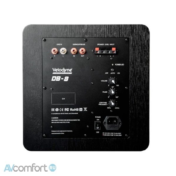 Velodyne DB-8 Black
