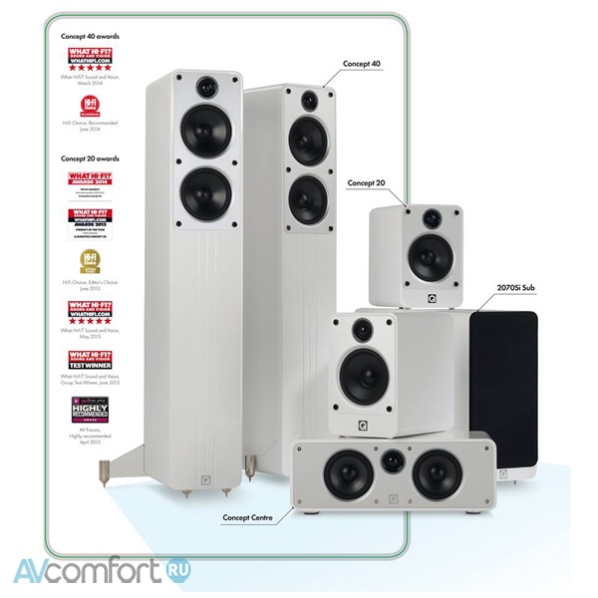 Q Acoustics Concept 20 (QA2620) Gloss Black