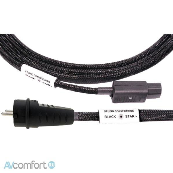AVComfort, Studio Connections Black Star Power Cables IEC - Schuko 1.5 м