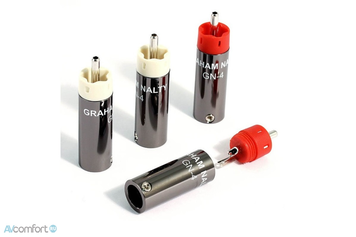 AVComfort, Black Rhodium Graham Nalty RCA Rhodium Plug GN-4R Kit