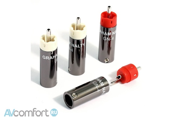 AVComfort, Black Rhodium Graham Nalty RCA Rhodium Plug GN-4R Kit