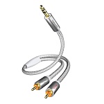 Inakustik Premium MP3 Audio TRS 3,5 - 2RCA, 3.0 m