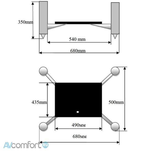 SOLID TECH Hybryd 1 (350mm) Copper/Concrete