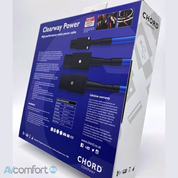 Chord Company Clearway Power Cable EU 3,0 m