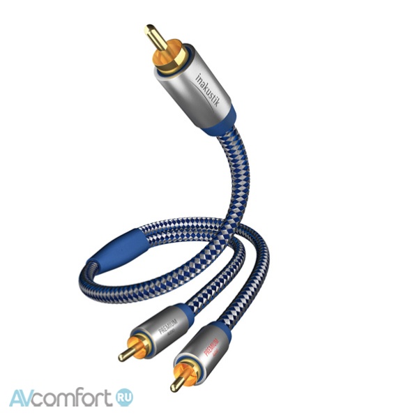 AVComfort, Inakustik Premium Y-Subwoofer Cable, 2.0 m