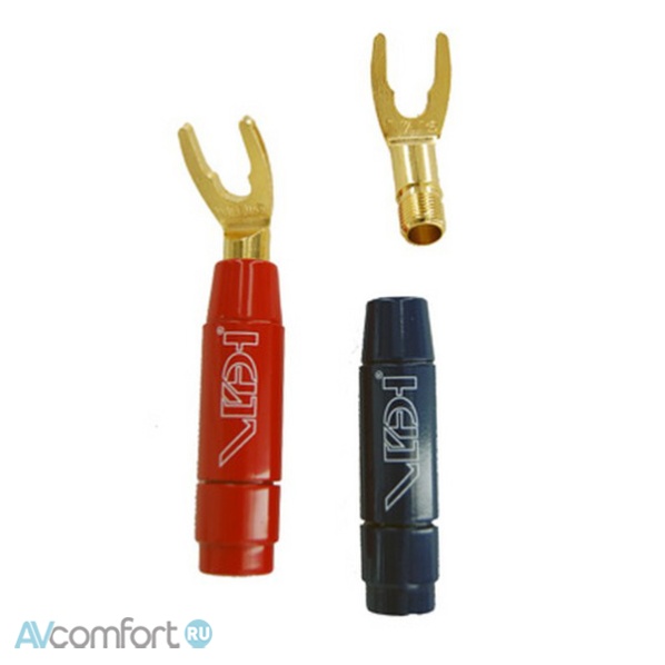 AVComfort, Van Den Hul BERRI Gold plated Bus Spade 8,3 мм Blue