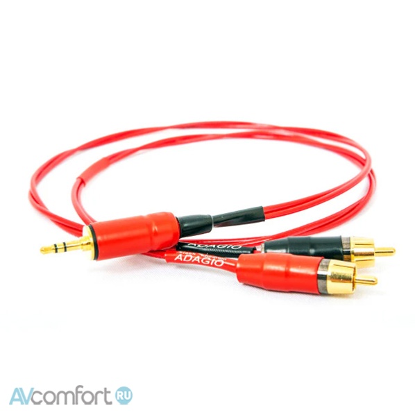 BLACK RHODIUM Adagio jack-2 RCA 1,0 м