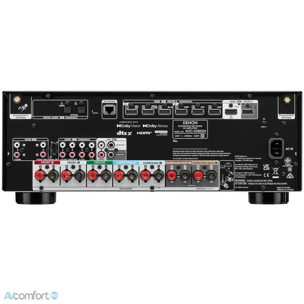 Denon AVR-X2800H Black
