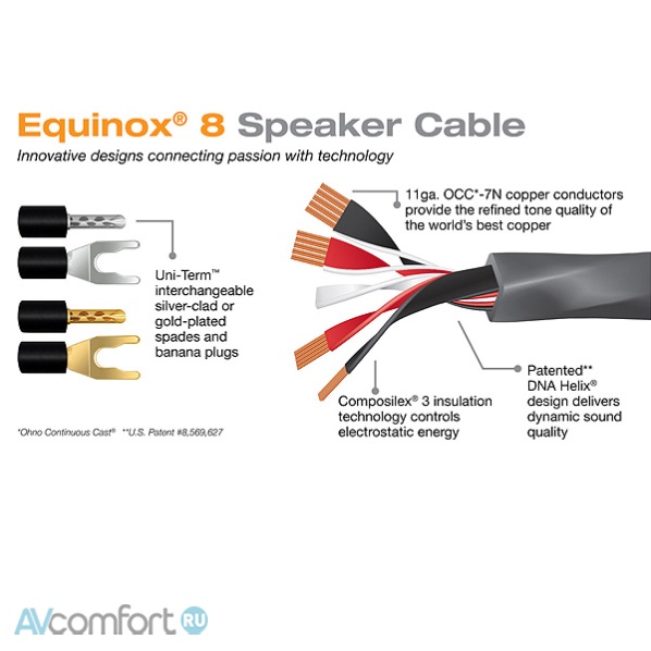 Wireworld Equinox 8 Speaker Cable Banana 2.0 m