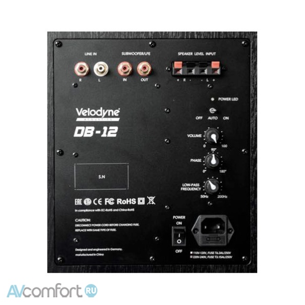 Velodyne DB-12 Black