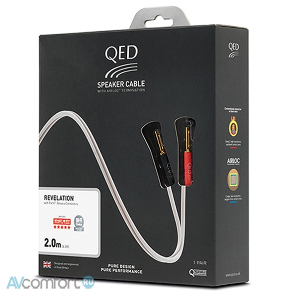 AVComfort, QED Revelation Pre-Terminated Speaker Cable 2.0 m  (QE1440)