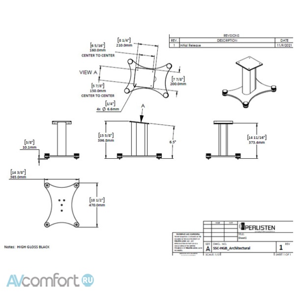 Perlisten Audio SSC High Gloss Black