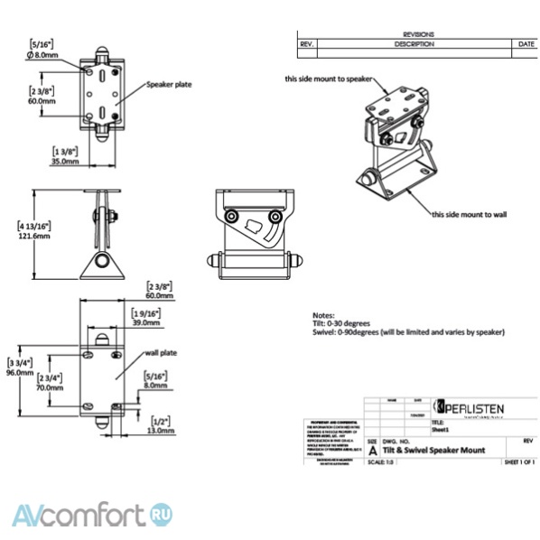 Perlisten Audio R/S-BRCKT