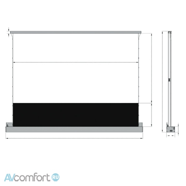 ViewScreen Trapezer ALR 16:9 120" 265*149 Black