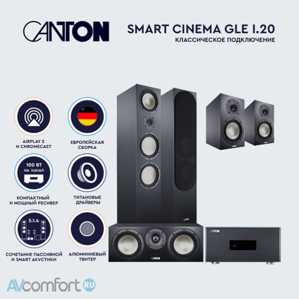 AVComfort, Canton Smart Cinema GLE I.20 Black