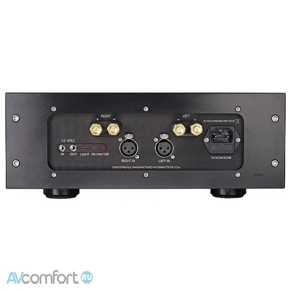 Dan D’Agostino S250 MxV Stereo Amplifier Black
