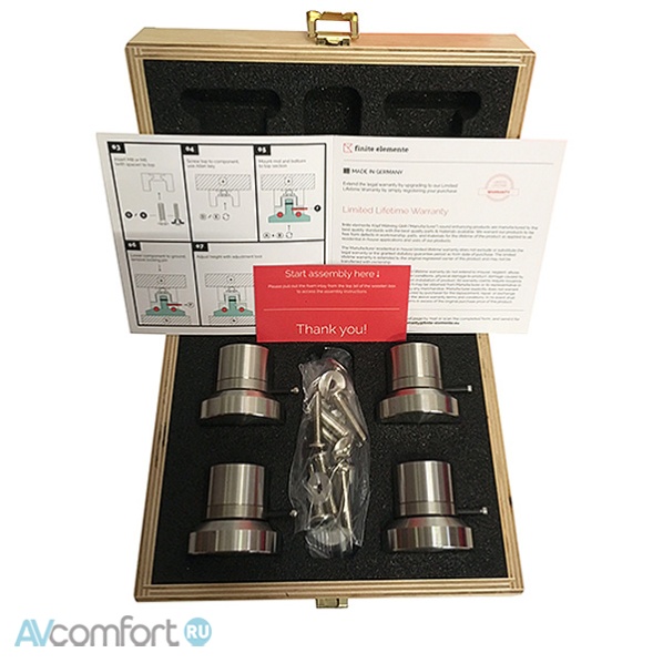 Finite Elemente Cerabase Compact 4 Black Chrome (4 Set)