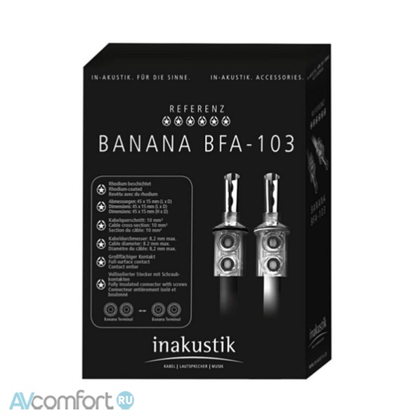 Inakustik Referenz Banana BFA-103, 1 pc
