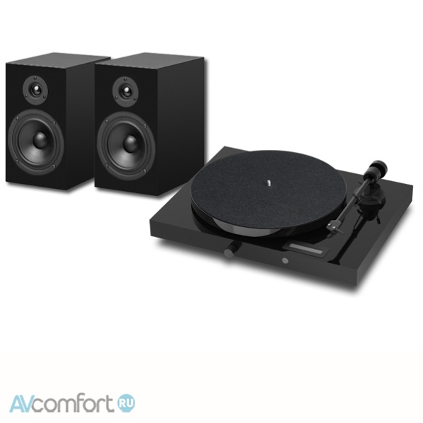 AVComfort, Pro-Ject JukeBox E1+Speaker Box 5 Set Piano Black