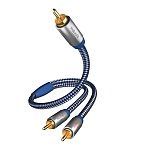 INAKUSTIK Premium Y-Subwoofer Cable, 3.0 m
