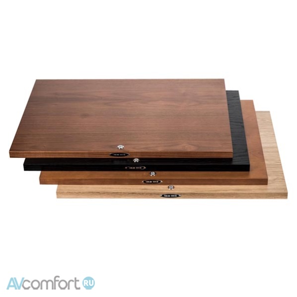 SOLID TECH Hybrid Wood Turntable Shelf Oak