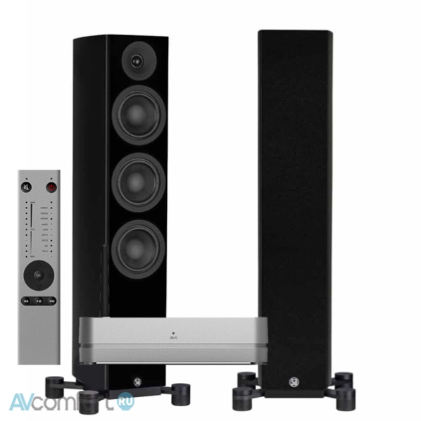 AVComfort, System Audio Legend 40.2 + Stereo Hub Silverback Satin Black
