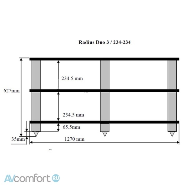Solid Tech Radius Duo 3 black corner-pillars Mocca