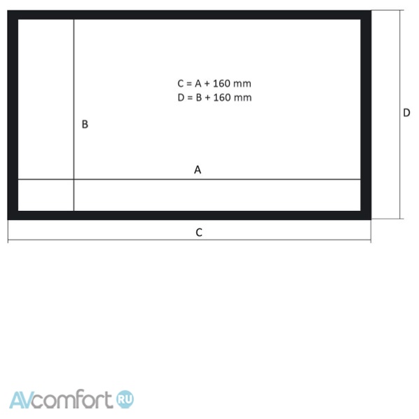 Kauber Frame Velvet Cinema 136" 169x300 Woven 16:9