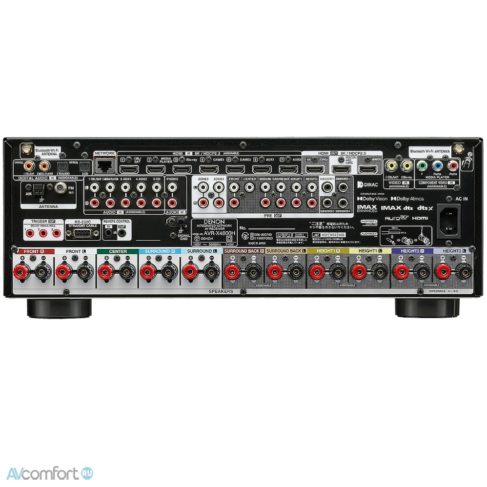 Denon AVR-X4800H Silver