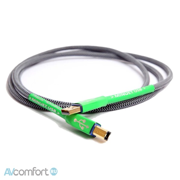 AVComfort, BLACK RHODIUM Minuet USB A-B 1,5 м