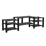 Solid Tech Radius Cinema 8 black corner-pillars Walnut