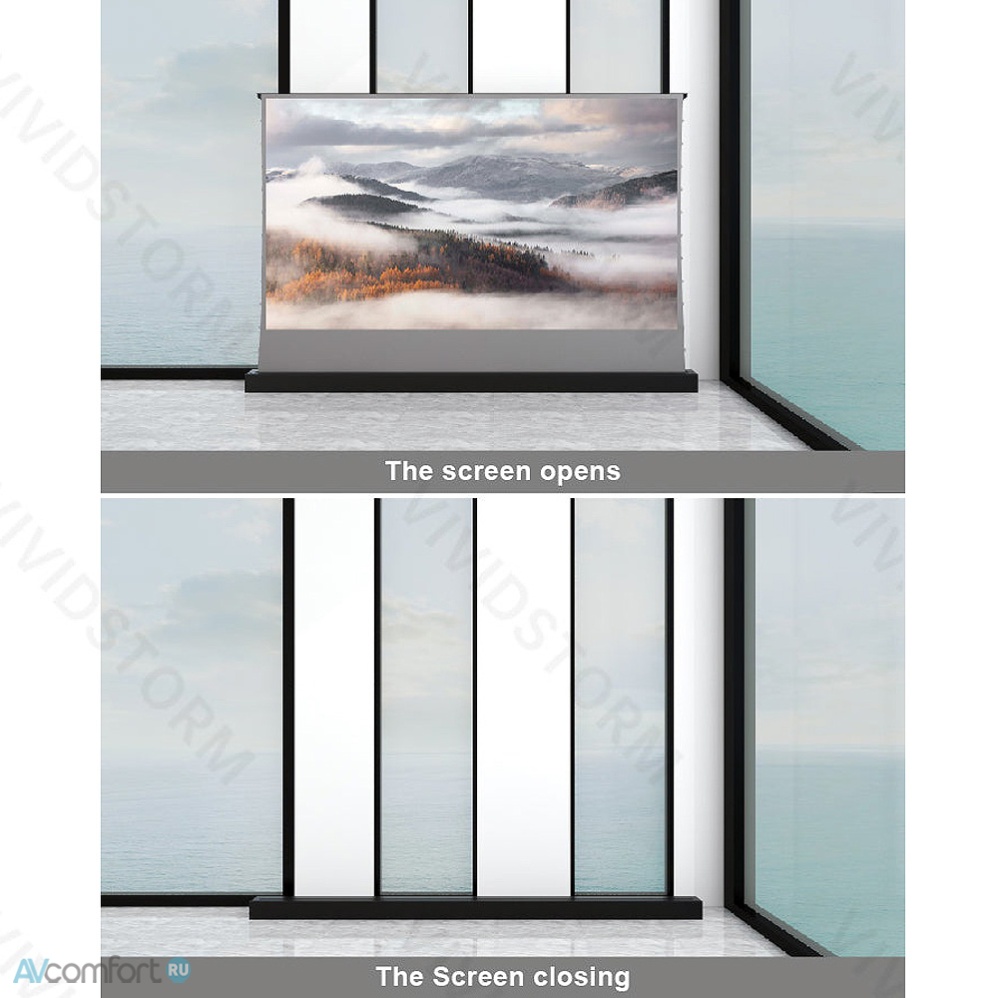 Vividstorm Titan Motorized Cinema White 170 Black