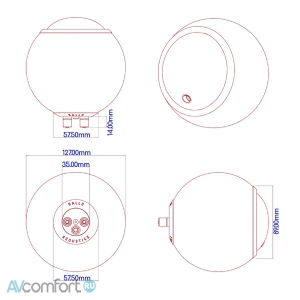 GALLO ACOUSTICS A'Diva Single Matt White